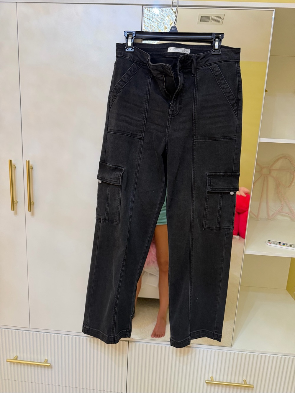 Black Cargo Utility jeans 30